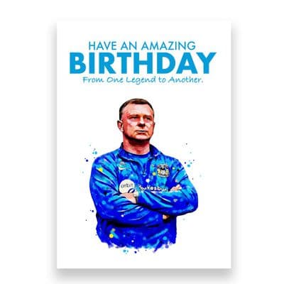 Coventry City Birthday Card | Mark Robins