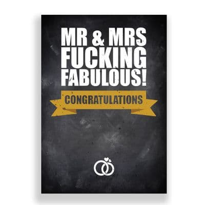 Engagement Card | Mr & Mrs Fucking Fabulous!