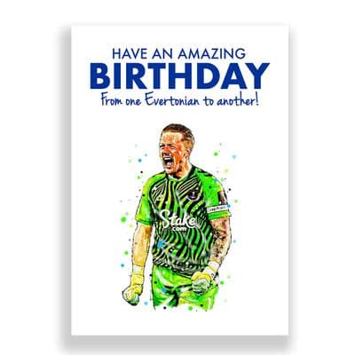 Everton Birthday Card | Jordan Pickford