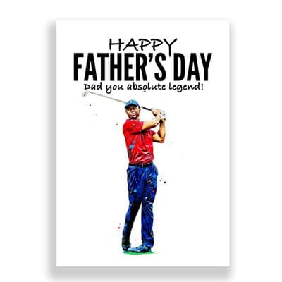 Father's Day  Card | Tiger Woods