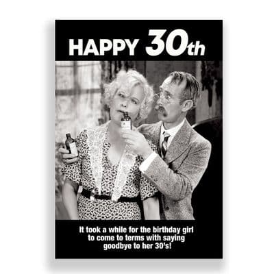 Funny 30th Birthday Card | Saying Goodbye to Her 20's!