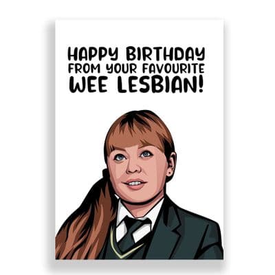 Funny Birthday  Card | Derry Girls | Clare Devlin  | Your Favourite Lesbian