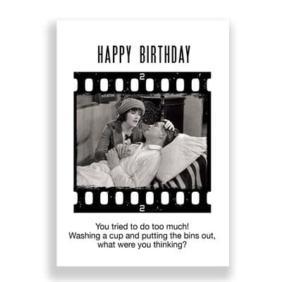 Funny Birthday Card | Doing Too Much!