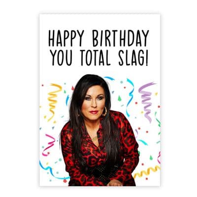 Funny Birthday  Card | Eastenders | Cat  | Happy Birthday You Total Slag!