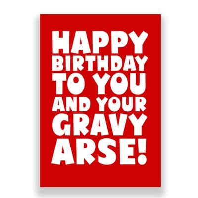 Funny Birthday Card  | Fanny Face