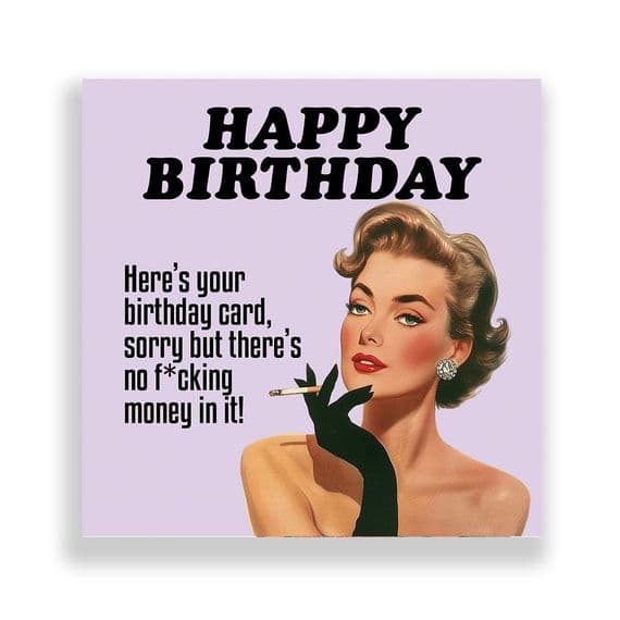 Funny Birthday Card For Her | For Him  | Here's Your Card!