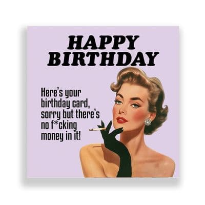 Funny Birthday Card For Her | For Him  | Here's Your Card!