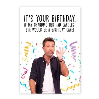 Funny Birthday  Card | Gino | Happy Birthday. If My Grandmother Had  Candles!