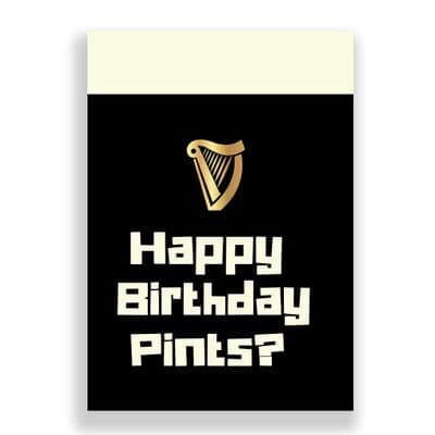 Funny Birthday  Card |  Happy Birthday Pints?