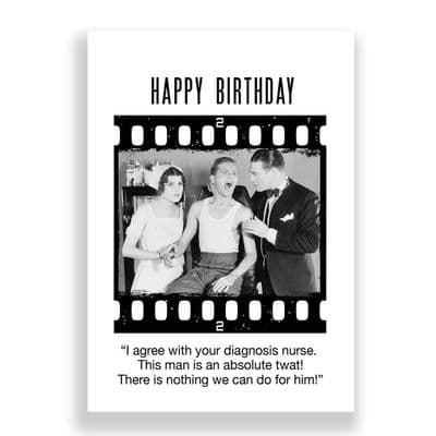 Funny  Birthday Card | He's An Absolute Twat!