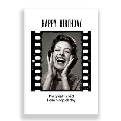 Funny Birthday Card | I'M GREAT IN BED!