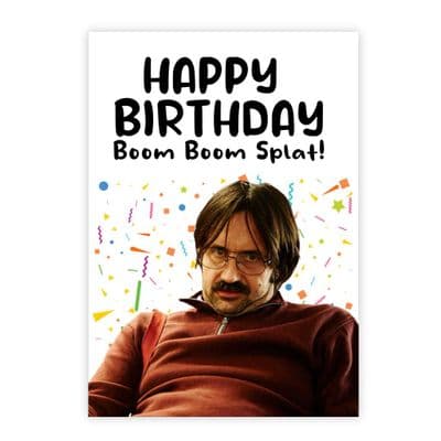 Funny Birthday  Card | Kev Derek | Happy Birthday. Boom Boom Splat!