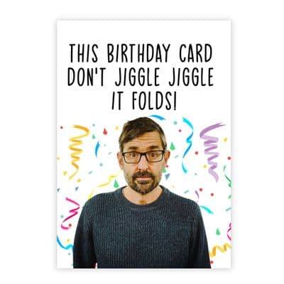 Funny Birthday  Card | Louis Theroux | This Card Folds!