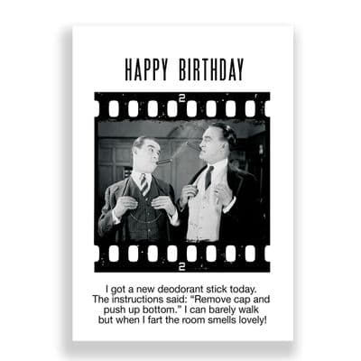 Funny Birthday Card | New Deodorant!