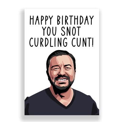 Funny  Birthday Card | Ricky Gervais