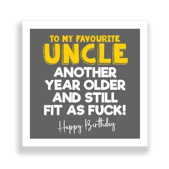 Funny Birthday Card  | Still Fit As Fuck!