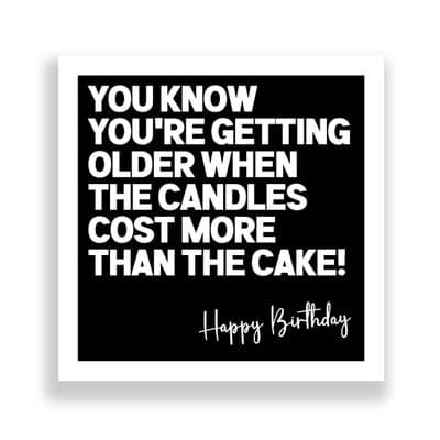 Funny Birthday Card  | The Candles Cost More Than The Cake!