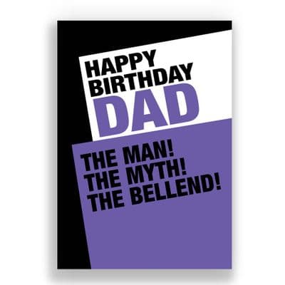 Funny Birthday  Card | THE MAN, THE MYTH, THE BELLEND
