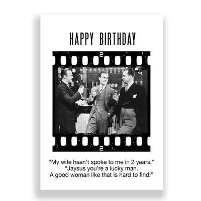 Funny Birthday Card | YOU'RE A LUCKY MAN!