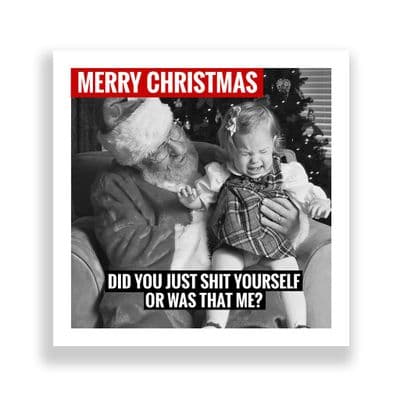 Funny  Christmas Card | Did You Just Shit Yourself?