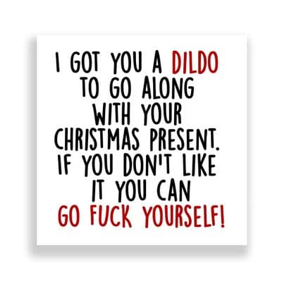 Funny  Christmas Card | Go Fuck Yourself!