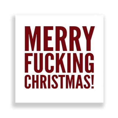 Funny  Christmas Card | Merry Fucking Christmas!