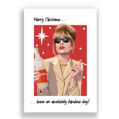 Funny  Christmas Card | Patsy | Absolutely Fabulous
