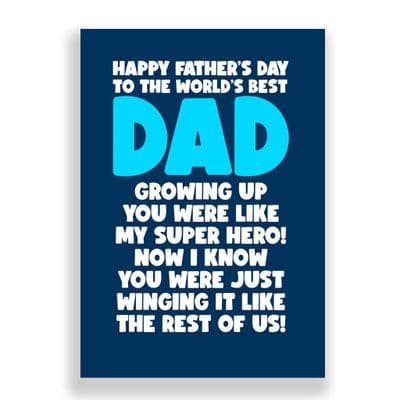 Funny  Father's Day Card | You're Winging it!
