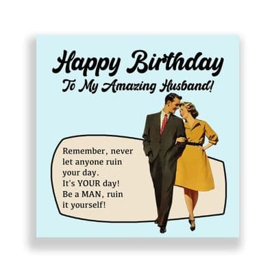 Funny Husband Birthday Card  | It's Your Day!