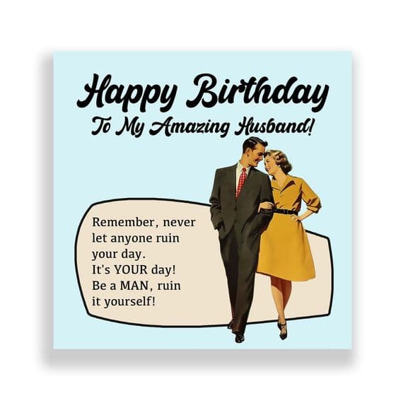 Funny Husband Birthday Card  | It's Your Day!