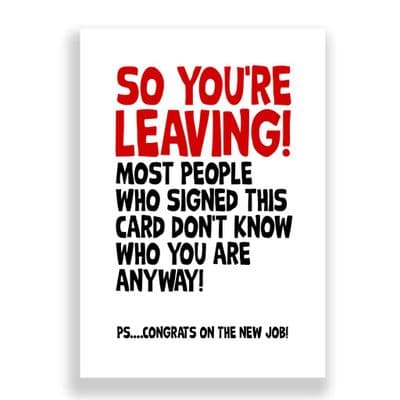 Funny Leaving Card | Wise Woman | Rock Star! (16)