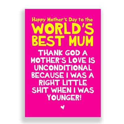 Funny  Mother's Day Card | Little Shit!