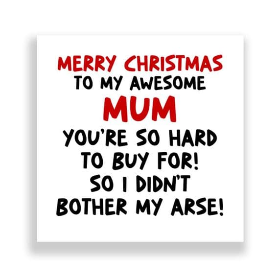 Funny Mum Christmas Card | Santa Thinks You're a Gobshite! (2) (5)