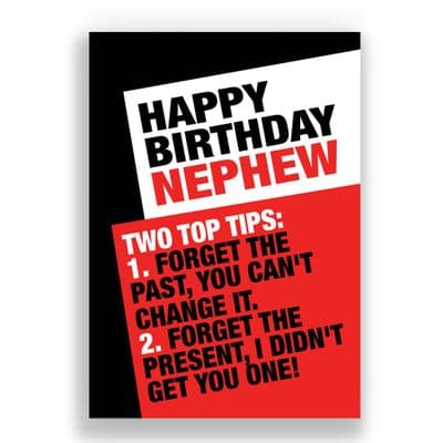 FUNNY NEPHEW CARD | TWO TOP TIPS: