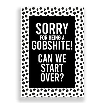 Funny Sorry Card | Apology Card | Can We Start Over?