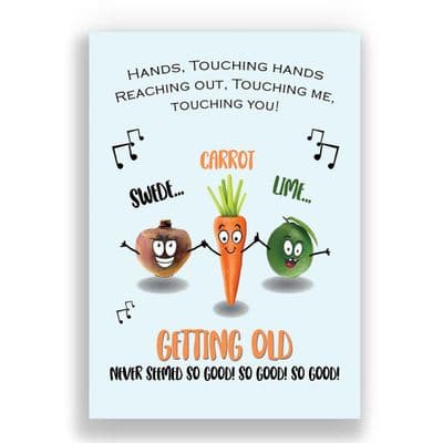 Funny Sweet Caroline Birthday Card | Swede Carrot Lime