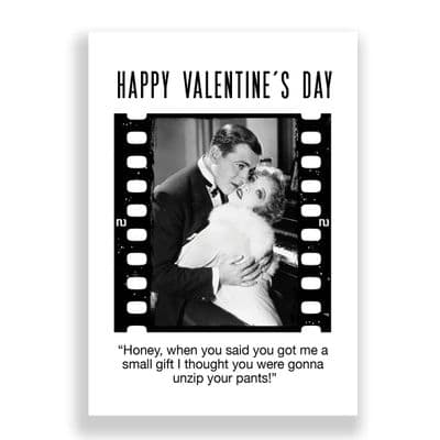 Funny Valentines Card | HONEY, WHEN YOU SAID YOU GOT ME A SMALL GIFT!