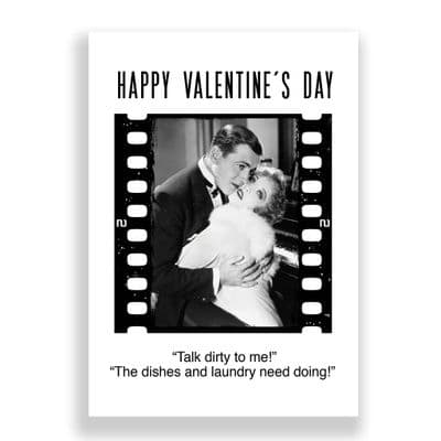 Funny Valentines Card | TALK DIRTY TO ME!