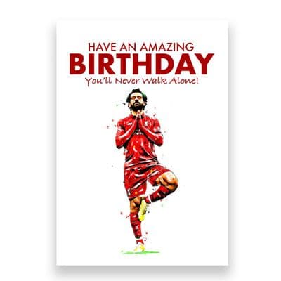 Liverpool Birthday Card | Mo Salah