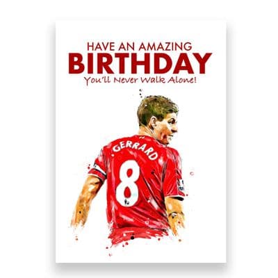 Liverpool Birthday Card | Steven Gerrard