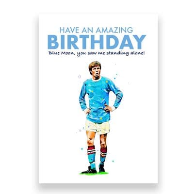 Manchester City Birthday Card | Colin Bell