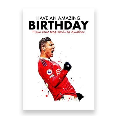 Manchester United Birthday Card | Casemiro