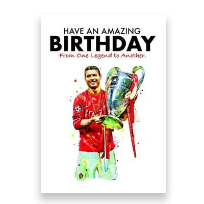 Manchester United Birthday Card | Cristiano Ronaldo