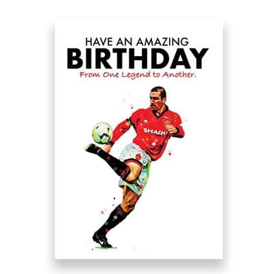 Manchester United Birthday Card | Eric Cantona 2