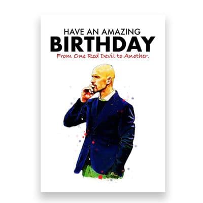 Manchester United Birthday Card | Erik Ten Hag