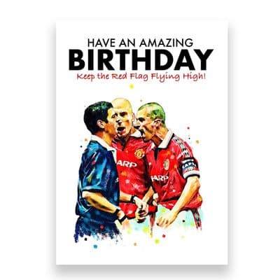 Manchester United Birthday Card | Roy Keane Referee