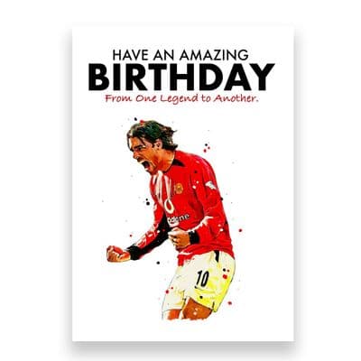 Manchester United Birthday Card | Ruud Van Nistelrooy