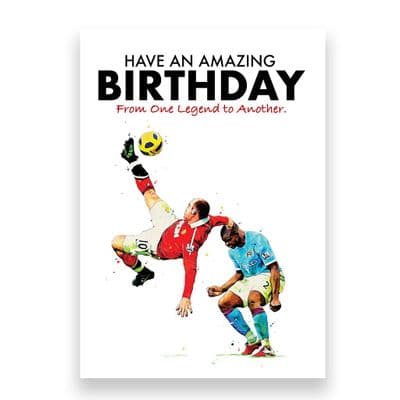 Manchester United Birthday Card | Wayne Rooney