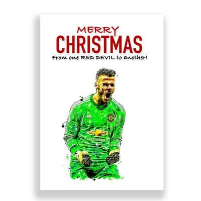 Manchester United Christmas Card | David De Gea