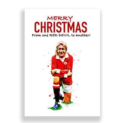 Manchester United Christmas Card | Denis Law